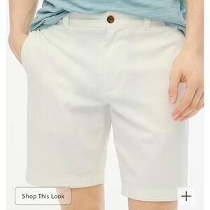 NWT J Crew 9" flex chino short Size 28 Retail $69.50